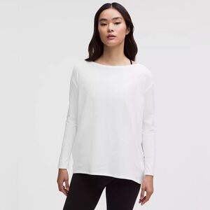 Lululemon Back In Action Organic Cotton Long-Sleeve Shirt